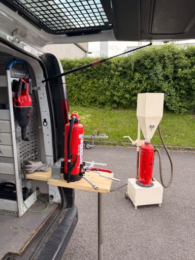 Feuerlöscher-Prüfung